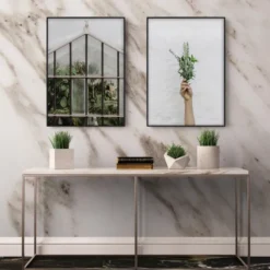 Ram Nielsen Premium Alpha Glas Blank Svart 70x70 cm