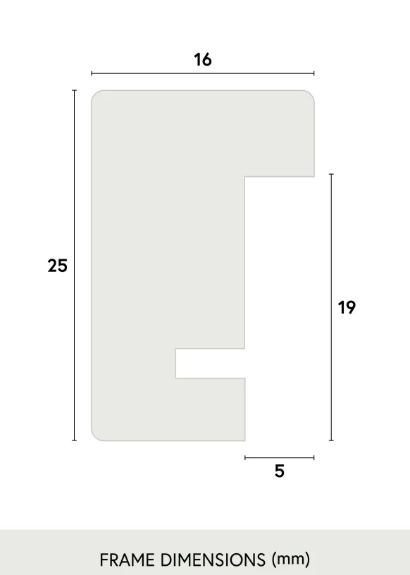 Ram Nielsen Premium Quadrum Glas Ek 21x29,7 cm (A4)
