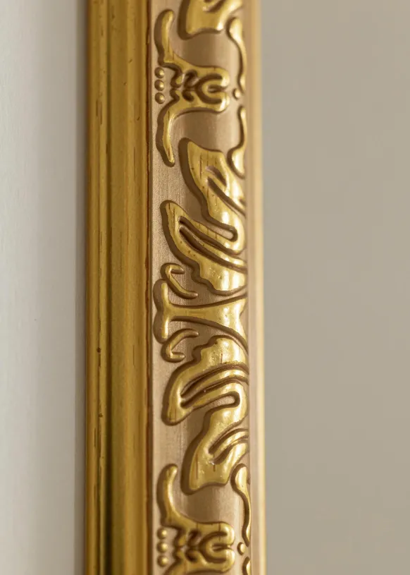 Ram Nostalgia Glas Guld 70x100 cm