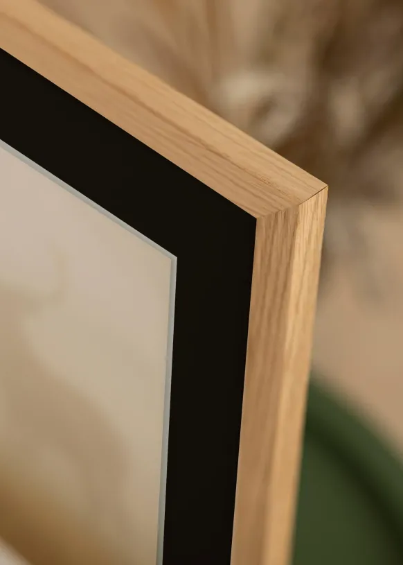 Ram Oak Wood 18x24 cm - Passepartout Svart 13x17 cm