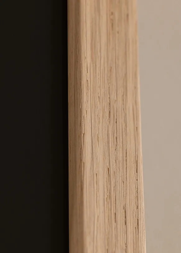 Ram Oak Wood 35x50 cm - Passepartout Svart 9x12 inches
