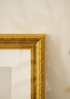 Ram Ornate Guld 20x30 cm - Passepartout Vit 9x11 cm