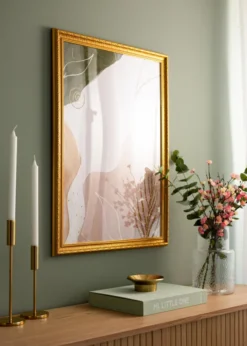 Ram Ornate Guld 20x30 cm - Passepartout Vit 9x11 cm