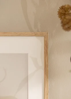 Ram Oslo Ek 30x30 cm - Dubbel Passepartout Vit 20x20 cm