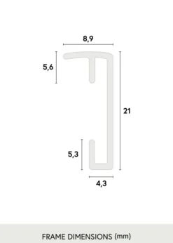 Ram Poster Frame Aluminum Glas Gold 30x40 cm