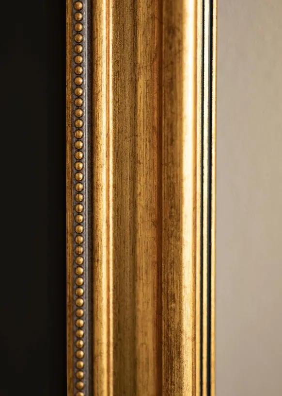 Ram Rokoko Guld 50x60 cm - Passepartout Svart 40x50 cm
