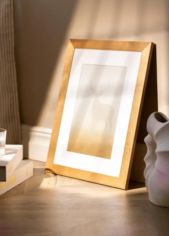 Ram Sandra Ek 60x80 cm - Passepartout Vit 50,8x68,58 cm