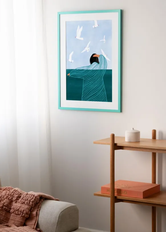 Ram Selection Aqua Blue 50x70 cm