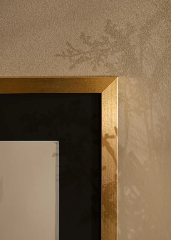 Ram Selection Guld 18x24 cm - Passepartout Svart 13x18 cm