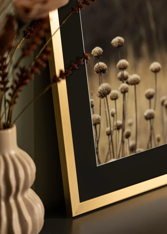 Ram Selection Guld 60x80 cm - Passepartout Svart 50x65 cm
