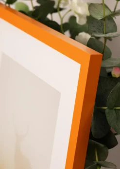 Ram Selection Orange 30x30 cm - Dubbel Passepartout Vit 20x20 cm