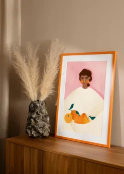 Ram Selection Orange 30x40 cm - Dubbel Passepartout Vit 20x30 cm