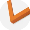 Ram Selection Orange 50x70 cm - Passepartout Vit 38,1x58,42 cm