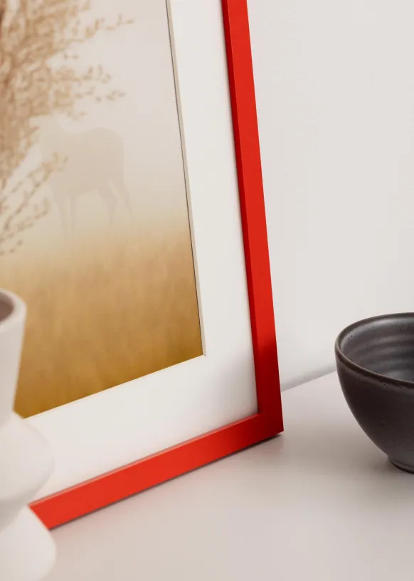 Ram Selection Red 30x30 cm - Dubbel Passepartout Vit 20x20 cm