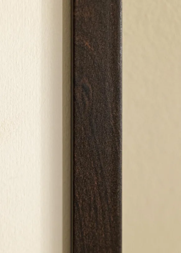 Ram Selection Valnöt 30x40 cm - Passepartout Vit 8x12 inches
