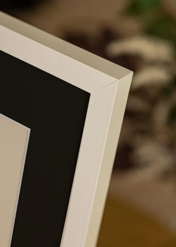 Ram Selection Vit 70x90 cm - Passepartout Svart 55x70 cm