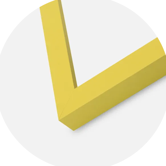Ram Selection Yellow 40x50 cm - Passepartout Vit 30x40 cm