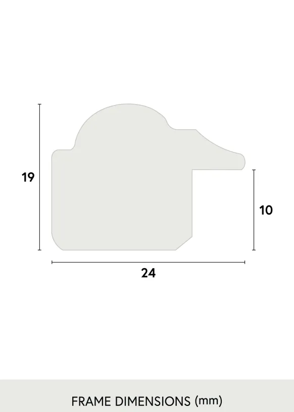 Ram Siljan Vit 70x100 cm