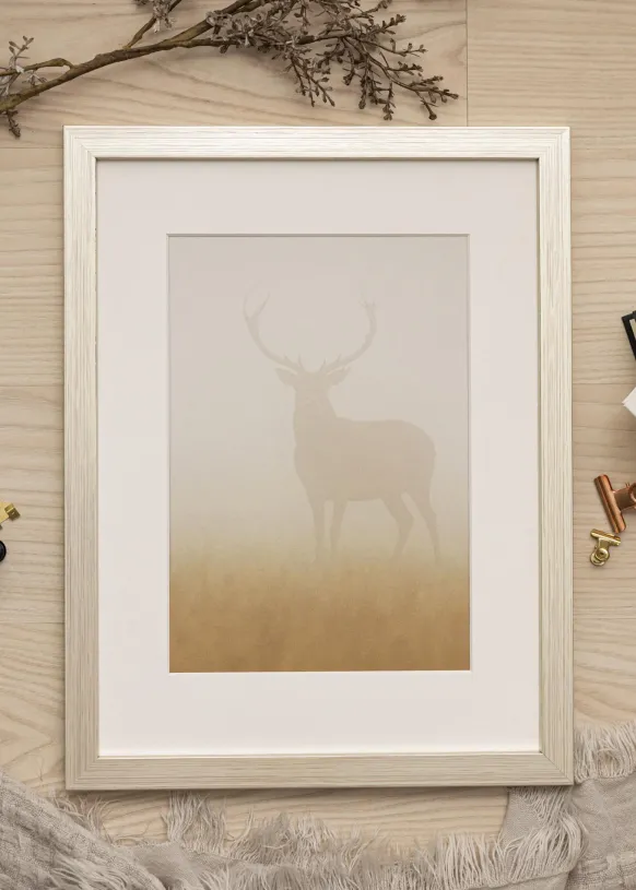 Ram Silver Wood - Valfri Storlek (Akrylglas)