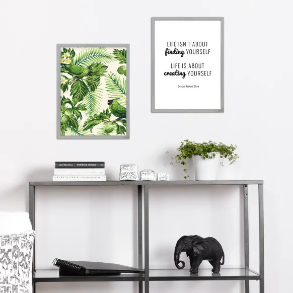 Ram Slim Matt Antireflexglas Silver 24x30 cm