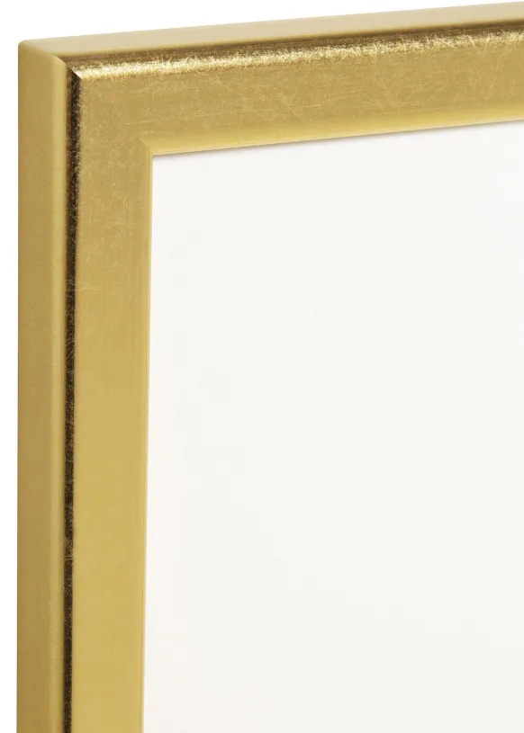 Ram Slim Matt Antireflexglas Guld 20x20 cm