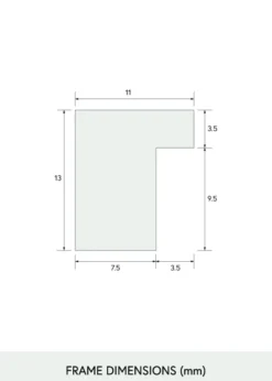 Ram Smal Ek 20x25 cm
