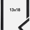 Ram Steel Style Glas Svart 13x18 cm