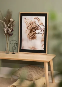 Ram Stilren Ek 50x50 cm - Passepartout Svart 35x35 cm