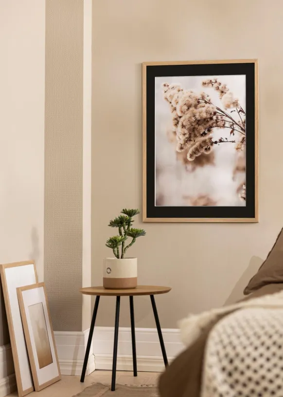 Ram Stilren Ek 60x80 cm - Passepartout Svart 50x60 cm