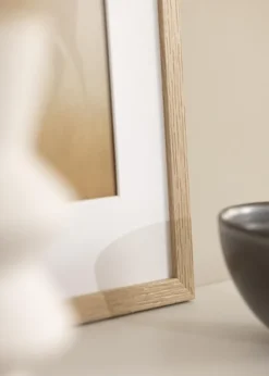 Ram Stilren Ek 70x100 cm - Passepartout Vit 61x91,5 cm