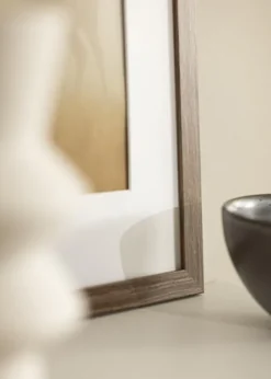 Ram Stilren Kall Brun 40x50 cm - Passepartout Vit 29x39 cm