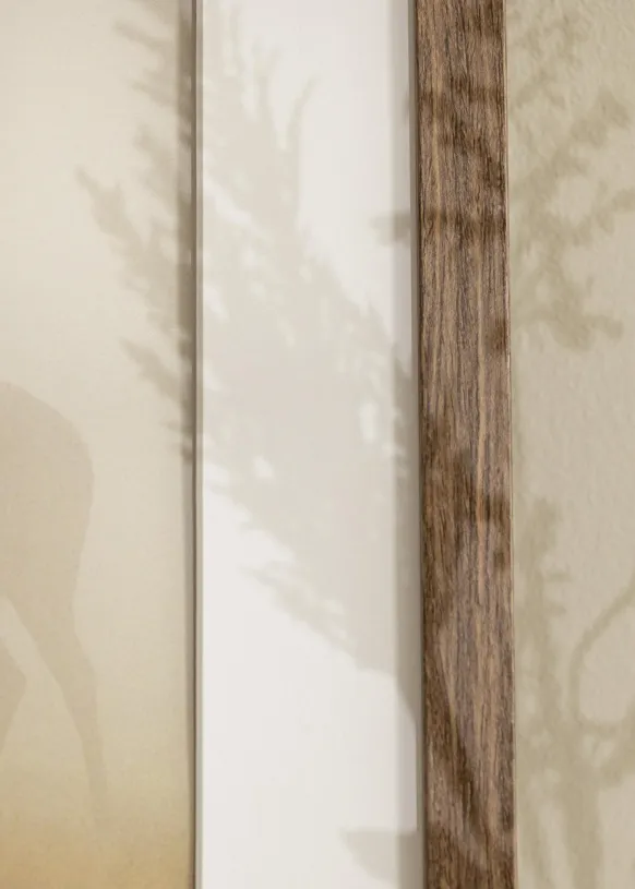 Ram Stilren Kall Brun 50x70 cm - Passepartout Vit 16x23 inches