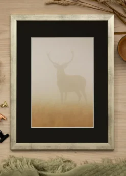 Ram Stilren Silver 40x50 cm - Passepartout Svart 29,7x42 cm (A3)