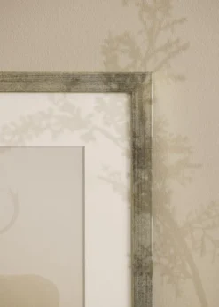 Ram Stilren Silver 40x50 cm - Passepartout Vit 28x35 cm