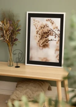 Ram Stilren Vit 60x80 cm - Passepartout Svart 50x60 cm
