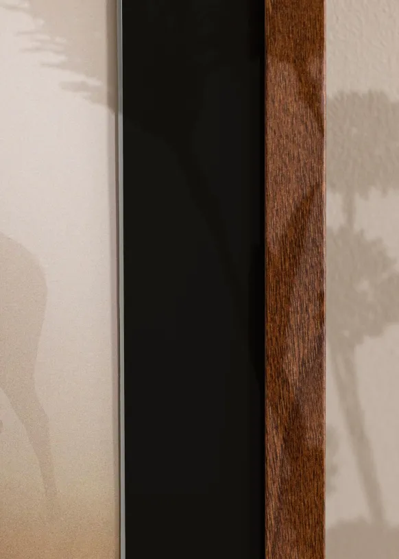 Ram Stilren Warm Brown 50x70 cm - Passepartout Svart 33x56 cm