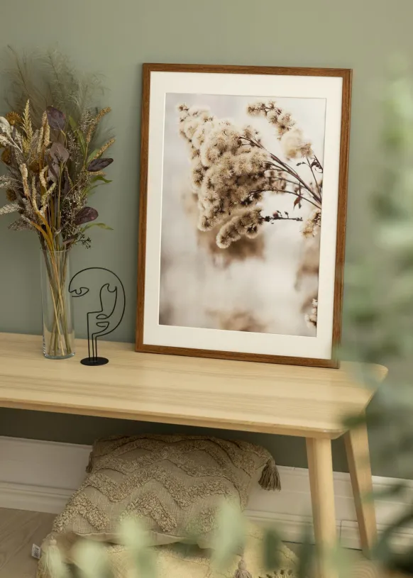 Ram Stilren Warm Brown 50x70 cm - Passepartout Vit 40x60 cm