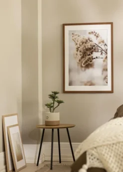 Ram Stilren Warm Brown 50x70 cm - Passepartout Vit 16x24 inches