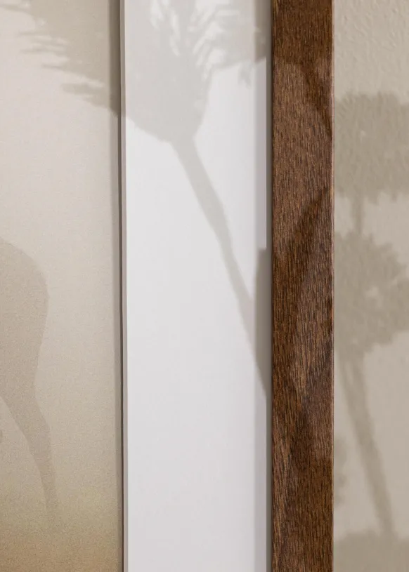 Ram Stilren Warm Brown 30x40 cm - Passepartout Vit 21x30 cm