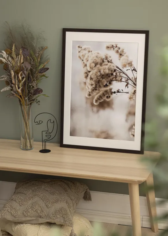 Ram Stilren Wenge 60x80 cm - Passepartout Vit 49,3x69,3 cm