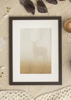 Ram Stilren Wenge 60x80 cm - Passepartout Vit 49,3x69,3 cm