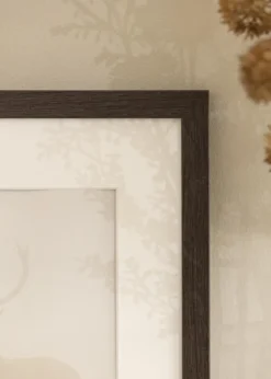 Ram Stilren Wenge 70x100 cm - Passepartout Vit 61x91,5 cm