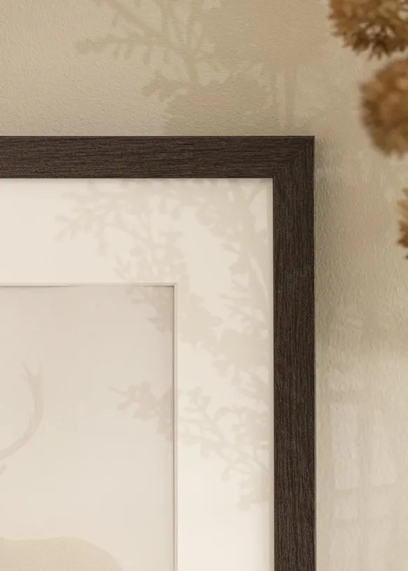 Ram Stilren Wenge 40x60 cm - Passepartout Vit 32,9x48,3 cm