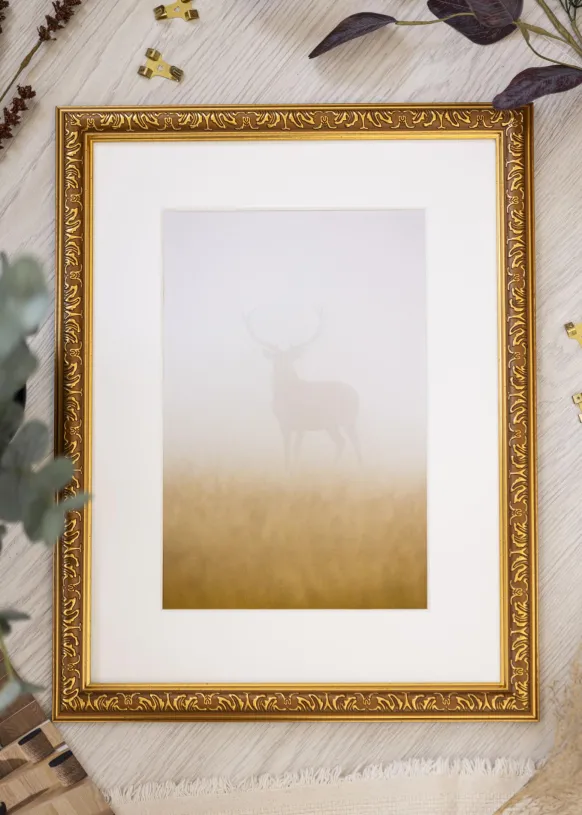Ram Swirl Guld 30x30 cm
