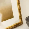 Ram Swirl Guld 40x50 cm - Passepartout Vit 29,7x42 cm