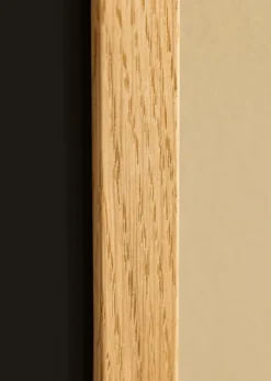 Ram Trendline Ek 50x70 cm - Passepartout Svart 42x59,4 cm (A2)