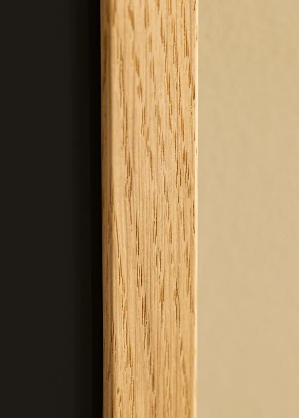 Ram Trendline Ek 50x70 cm - Passepartout Svart 40x60 cm