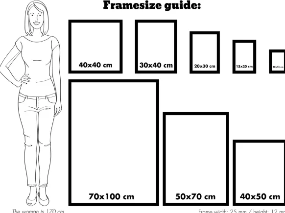 Ram Trendline Glas Vit 22,7x50 cm
