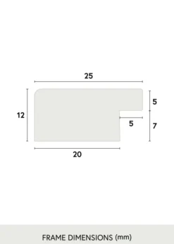 Ram Trendline Svart 40x50 cm - Passepartout Svart 27,5x37 cm