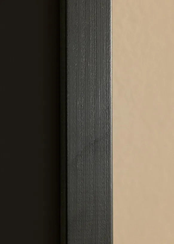 Ram Trendline Svart 40x50 cm - Passepartout Svart 12x16 inches